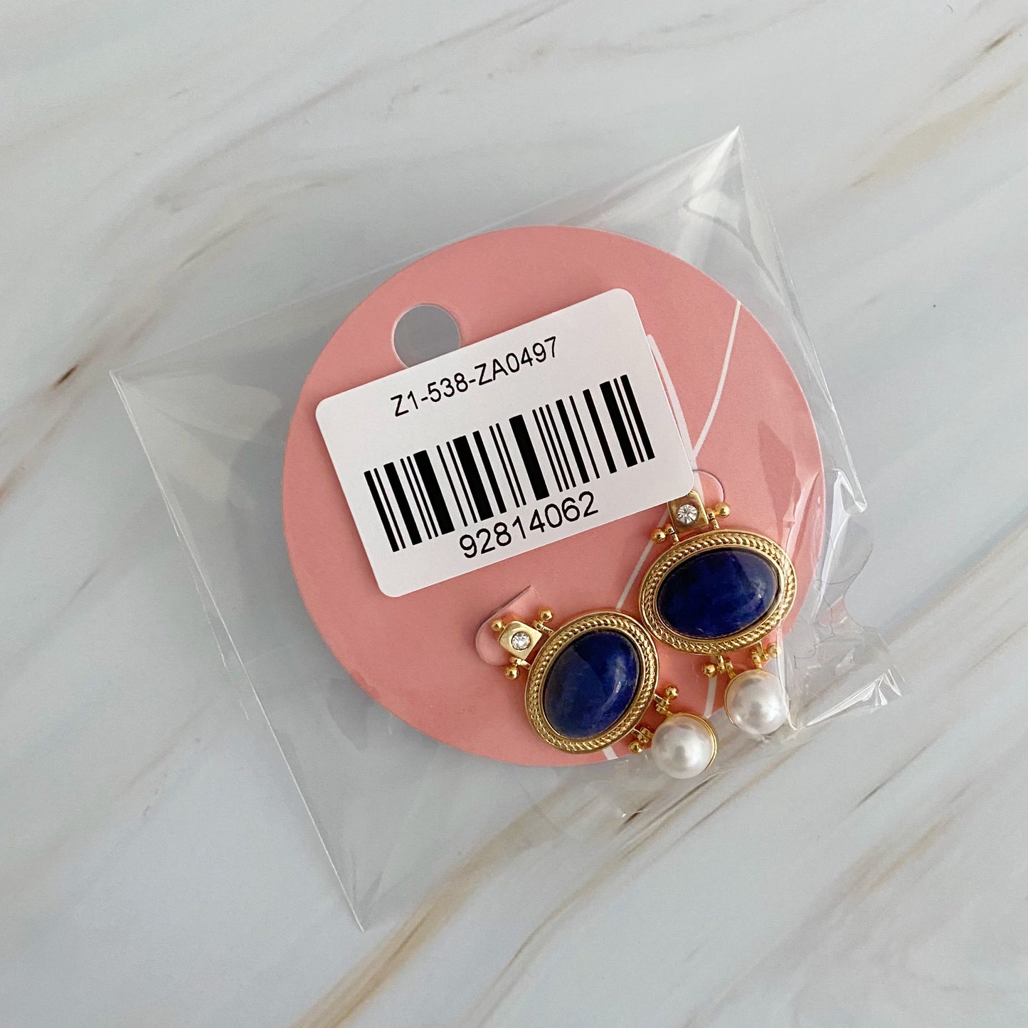 Noble Beauty Designer Navy Stud Earrings