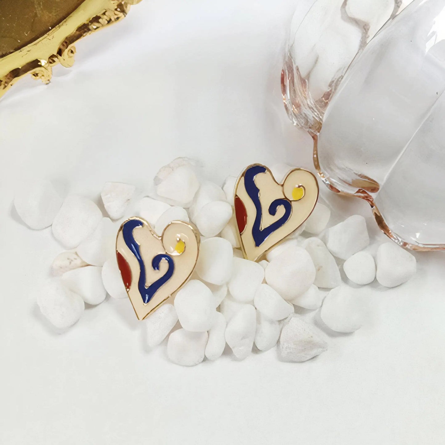 Heart Stud Earrings