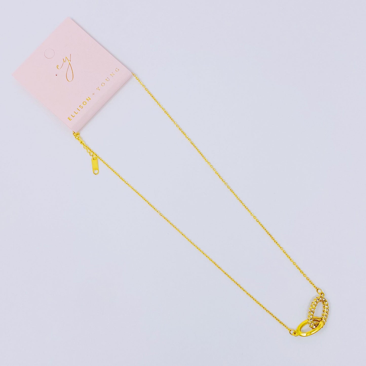 Everly Together Linked Gold Necklace Charming
