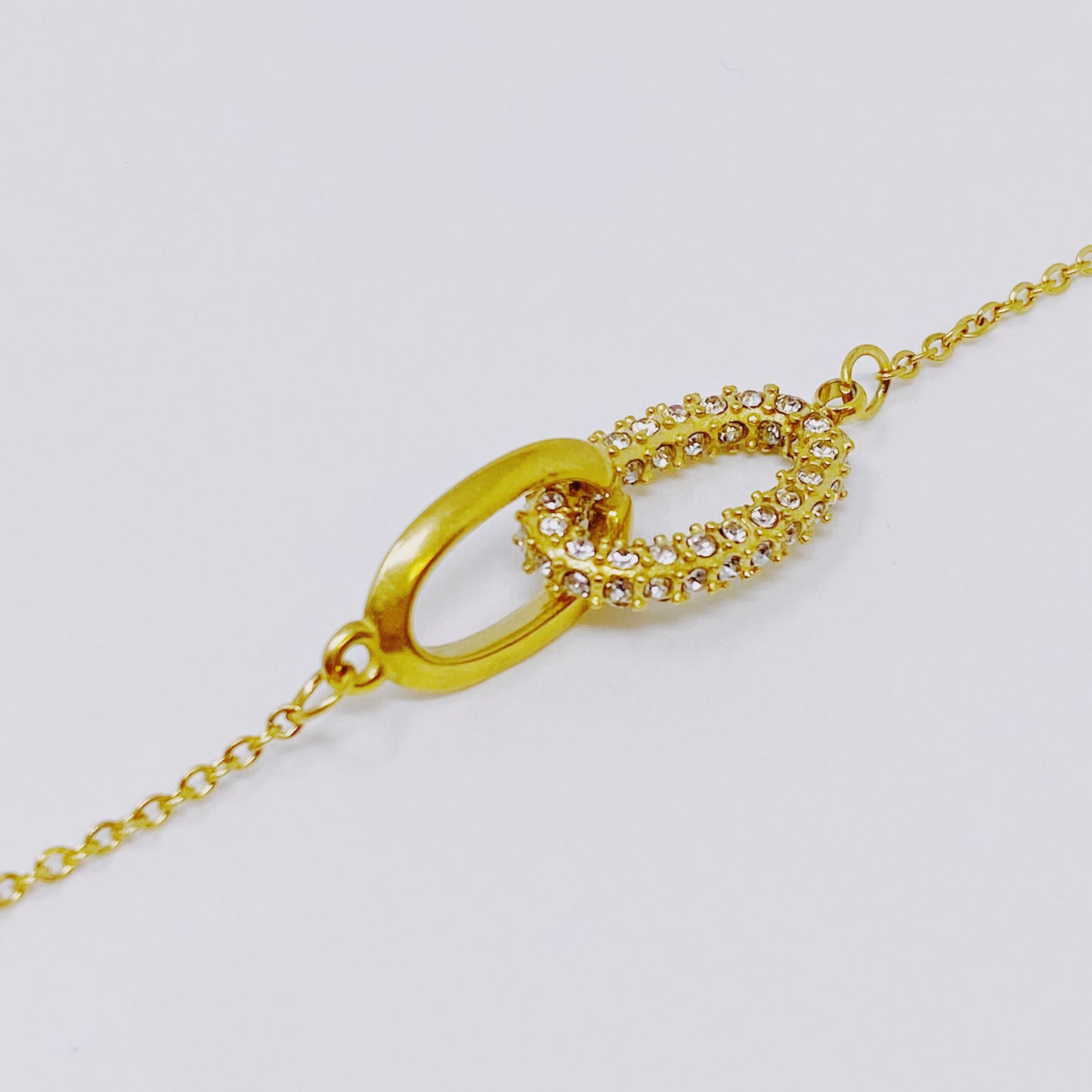 Everly Together Linked Gold Necklace Charming