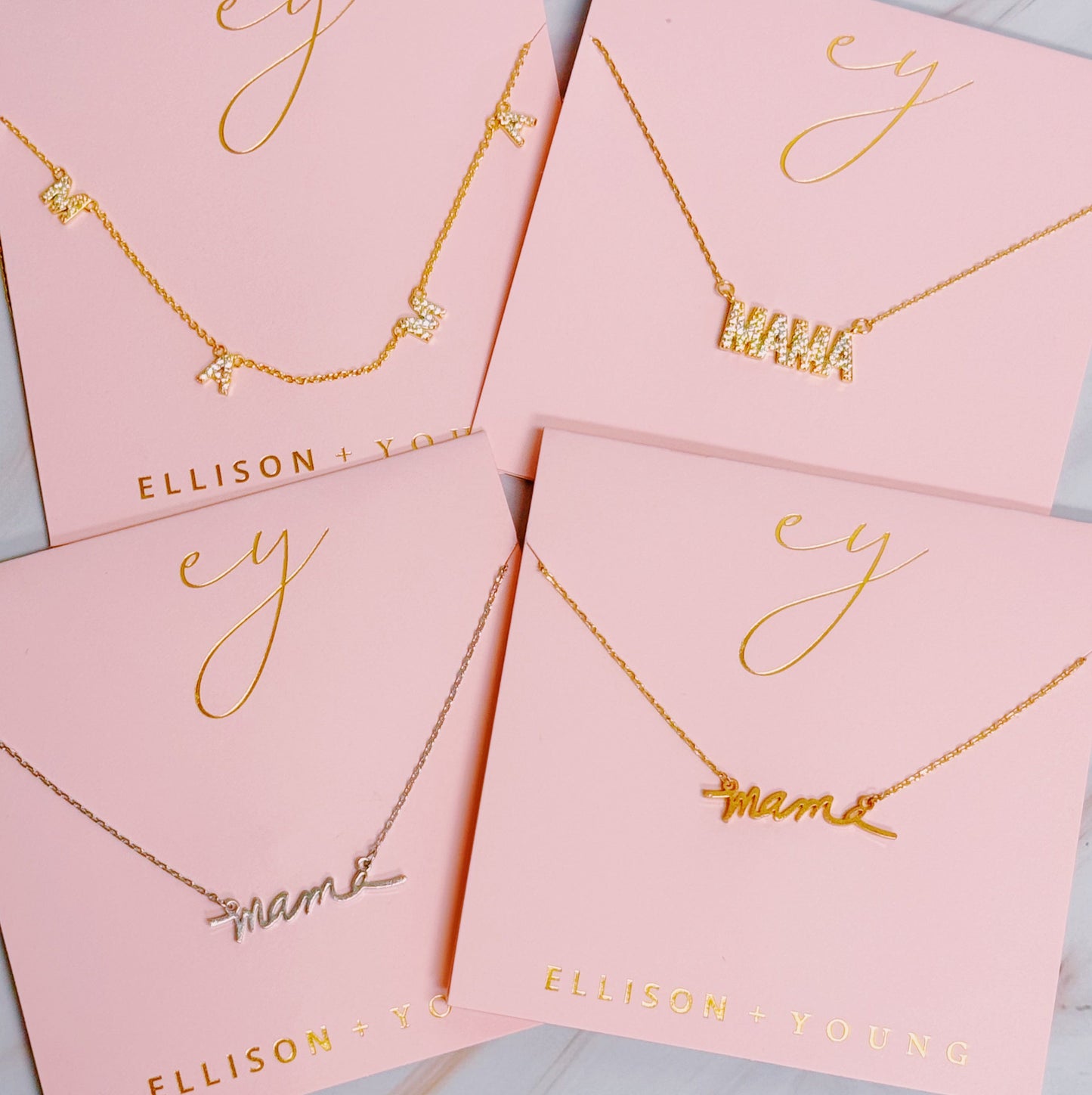 Dainty Sparkle Mama Necklace