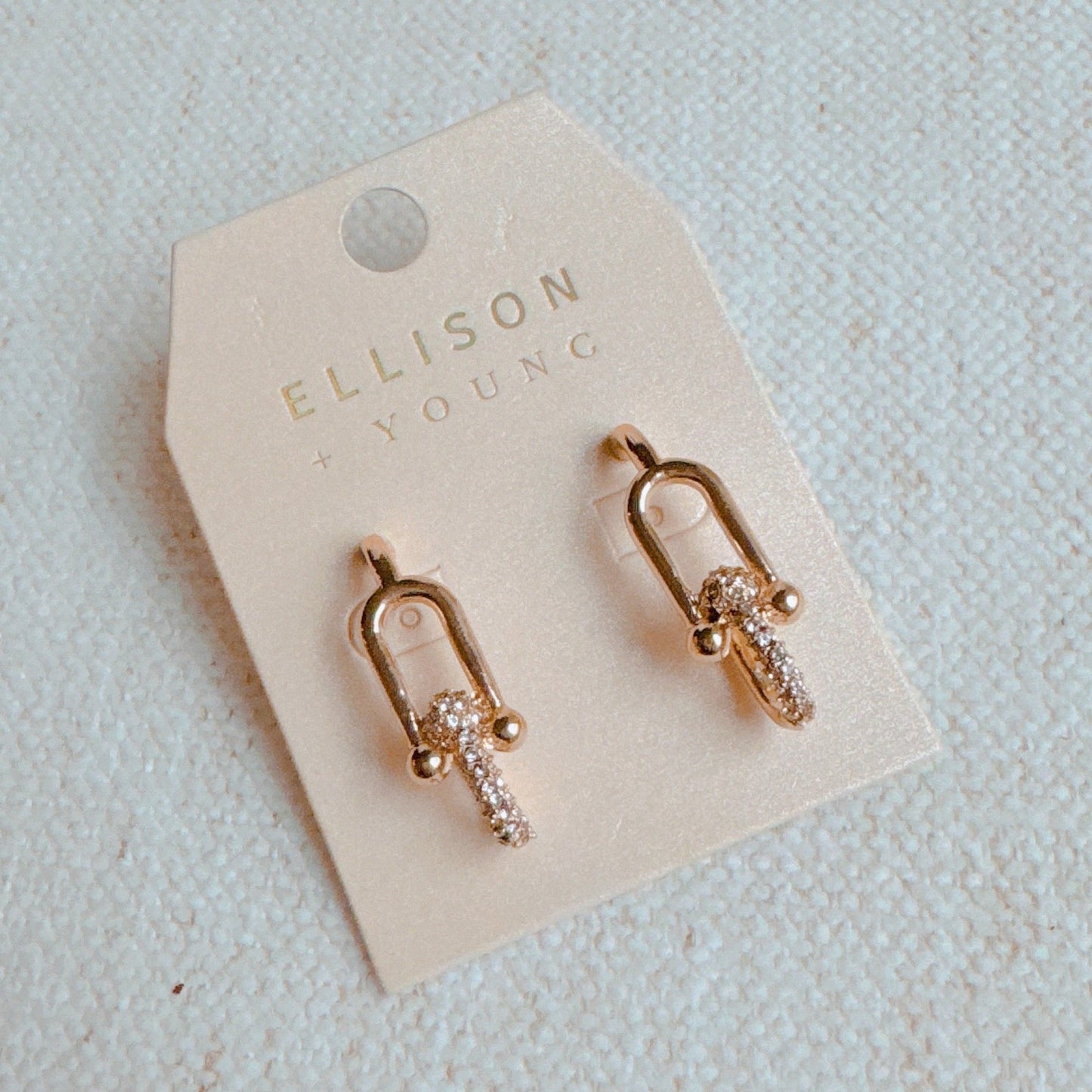 Glam U Chain Gold Earrings