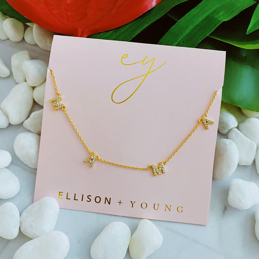 Dainty Sparkle Mama Necklace