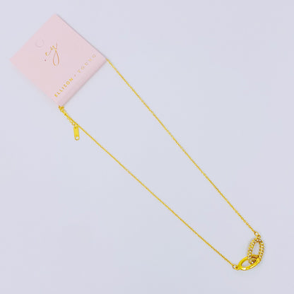 Everly Together Linked Gold Necklace Charming