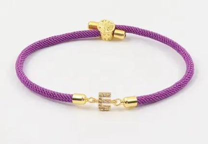 Initial Letter Charm Bracelet