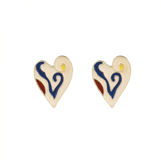 Heart Stud Earrings