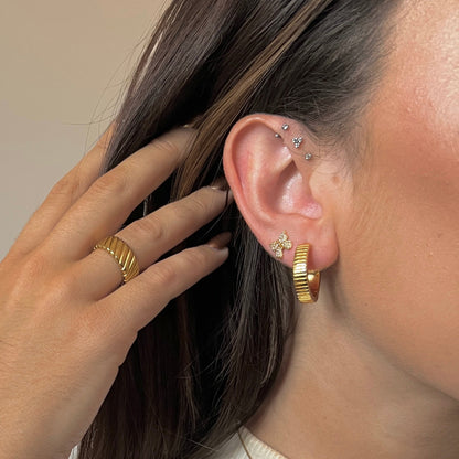Butterfly Studs Earrings Gold
