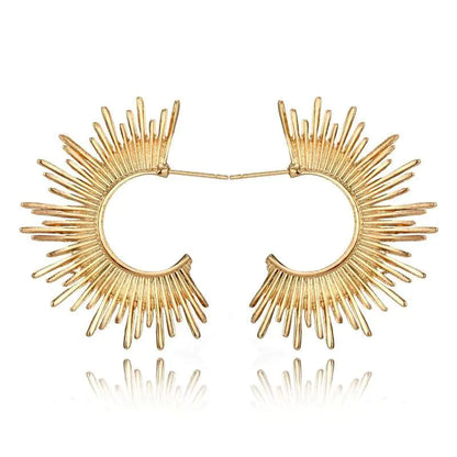 Bold Spike Earrings Gold