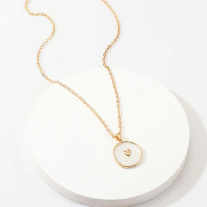Astral Heart Necklace White Gold Womens Necklace Love Affection