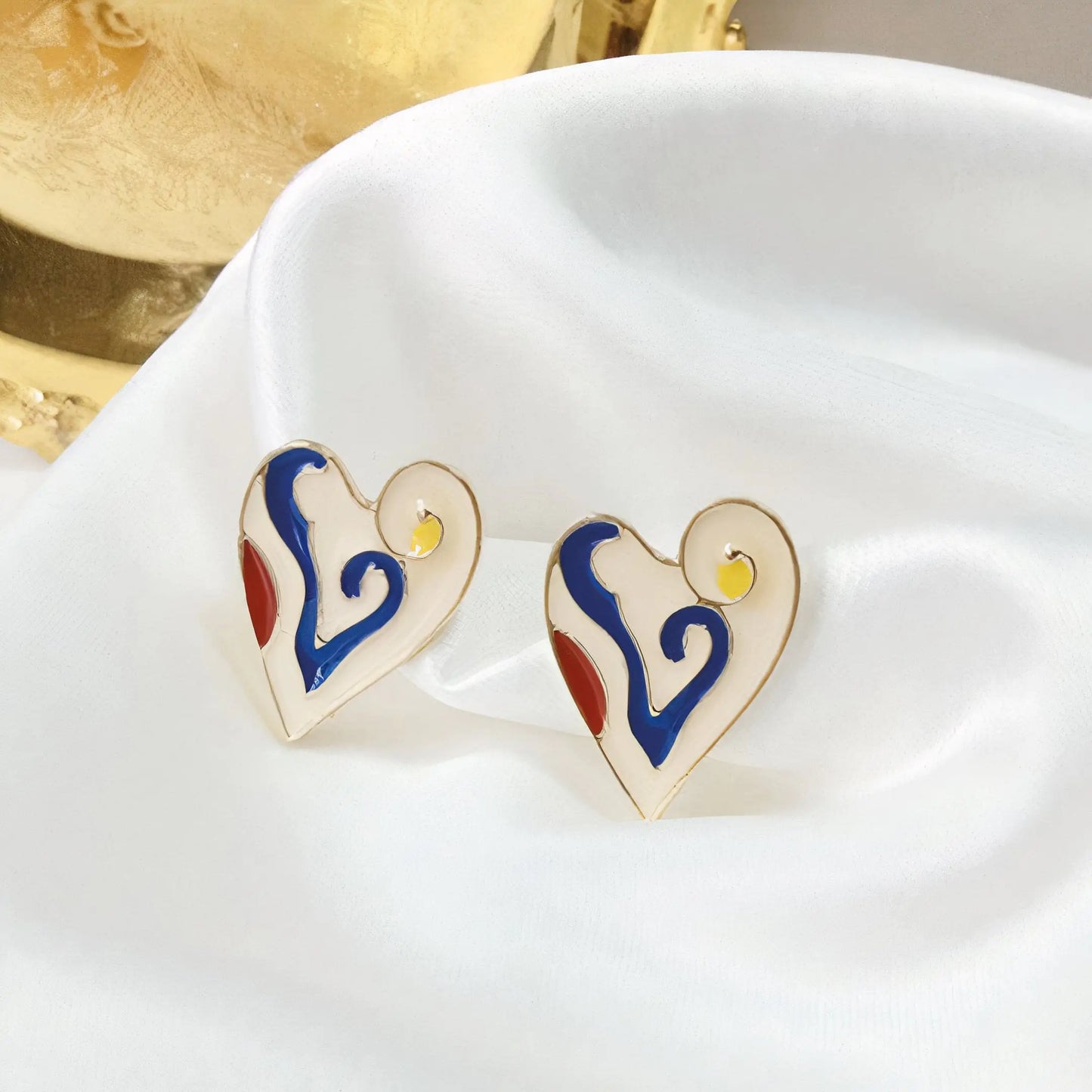 Heart Stud Earrings